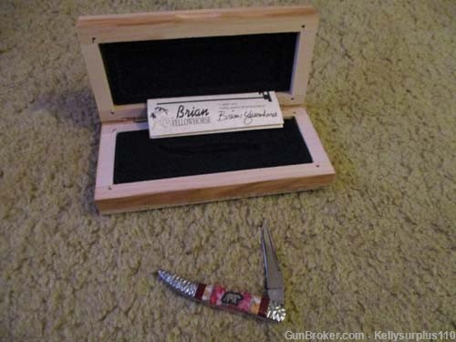 Brian Yellowhorse Toothpick Knife - YH-070 - USA - LE of 100 - Bear-img-0