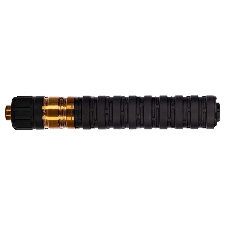 Q, LLC. Erector 9 9mm Modular 1/2-28 Black Piston Silencer SIL-E-9-BLACK-img-0
