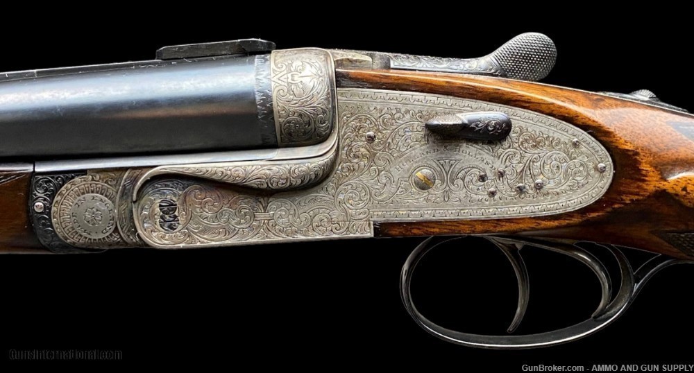  FABULOUS HOLLAND & HOLLAND ROYAL EJECTOR SIDELOCK 30 SUPER DOUBLE RIFLE -img-2