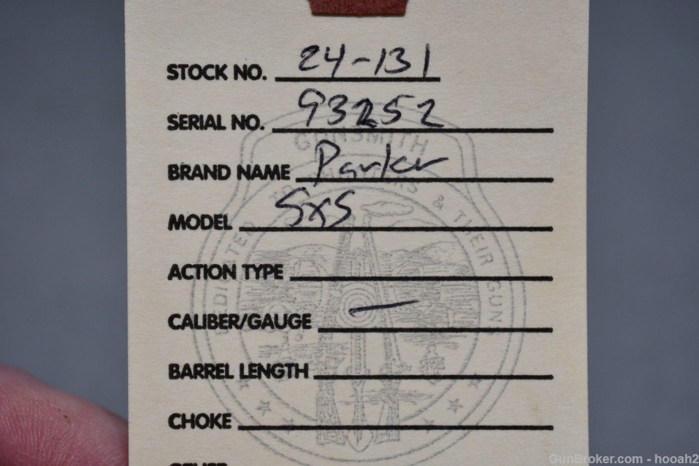 Project Parker SxS Boxlock Shotgun Receiver W Buttstock READ-img-1
