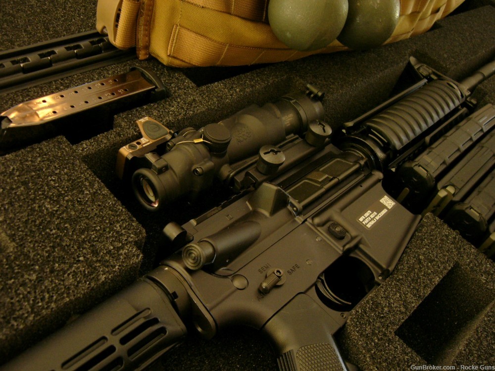 FN M4 FNH M4 MILITARY 5.56 NATO TRIJICON ACOG RMR GREEN TIP M855 BAYONET AR-img-13