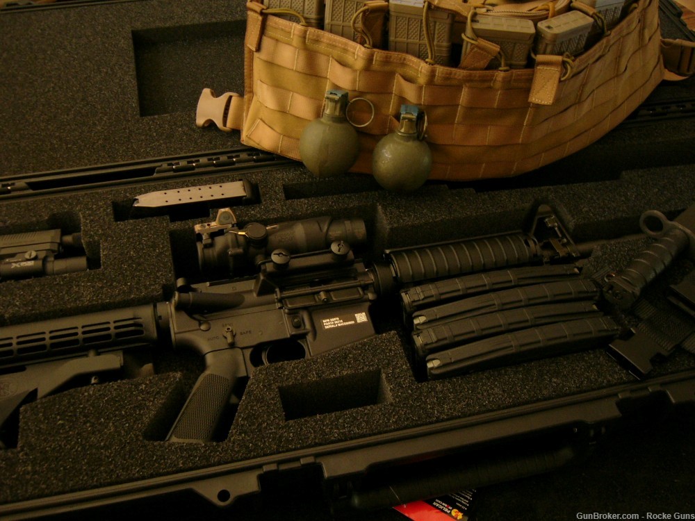 FN M4 FNH M4 MILITARY 5.56 NATO TRIJICON ACOG RMR GREEN TIP M855 BAYONET AR-img-65