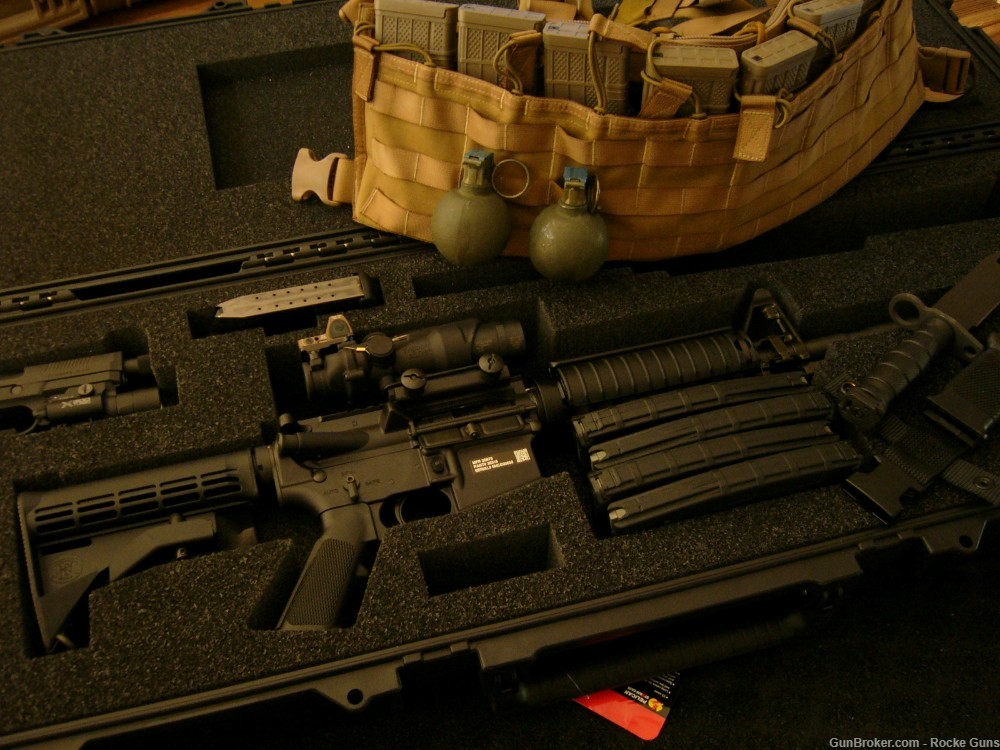 FN M4 FNH M4 MILITARY 5.56 NATO TRIJICON ACOG RMR GREEN TIP M855 BAYONET AR-img-64