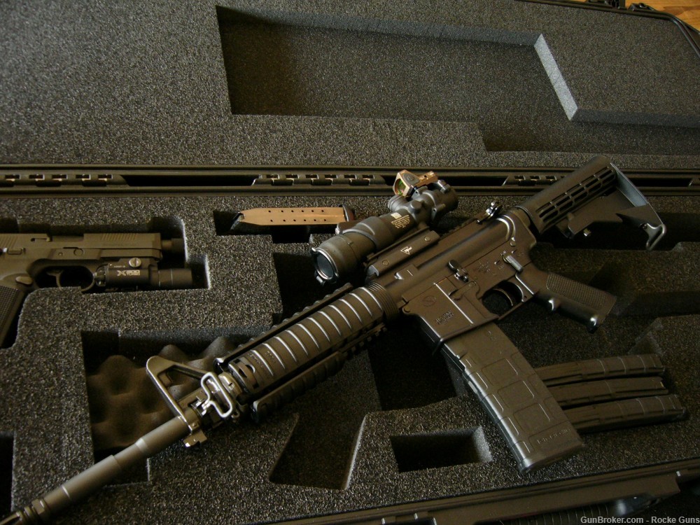 FN M4 FNH M4 MILITARY 5.56 NATO TRIJICON ACOG RMR GREEN TIP M855 BAYONET AR-img-41