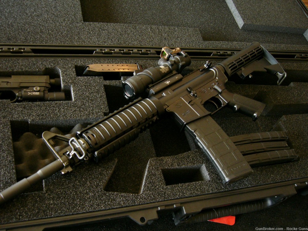 FN M4 FNH M4 MILITARY 5.56 NATO TRIJICON ACOG RMR GREEN TIP M855 BAYONET AR-img-39