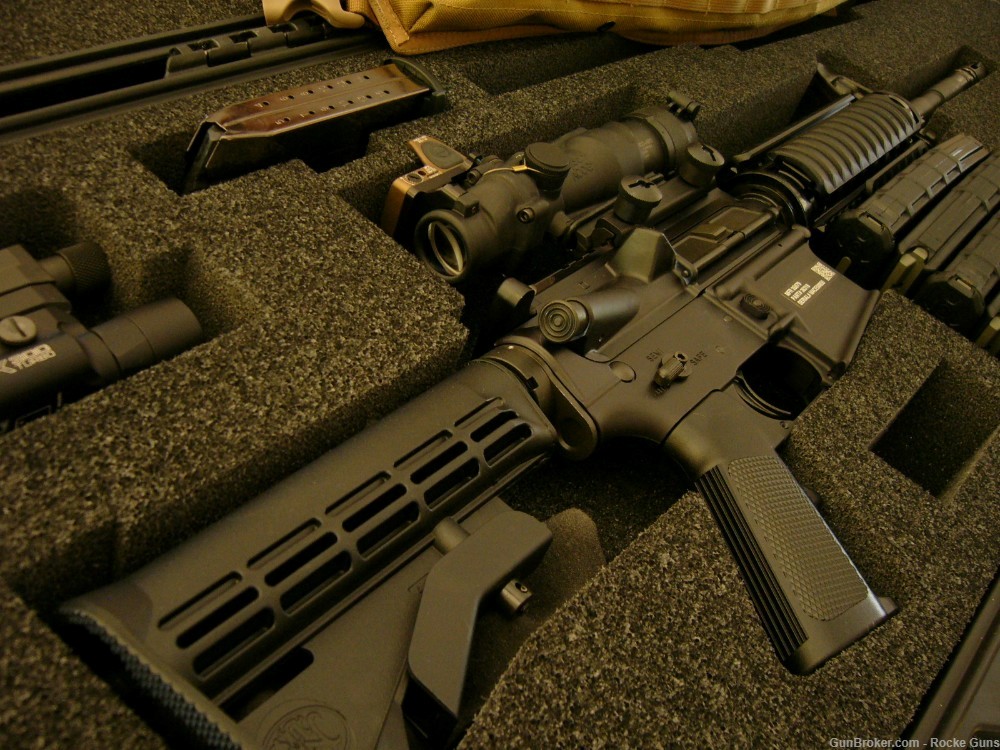 FN M4 FNH M4 MILITARY 5.56 NATO TRIJICON ACOG RMR GREEN TIP M855 BAYONET AR-img-12