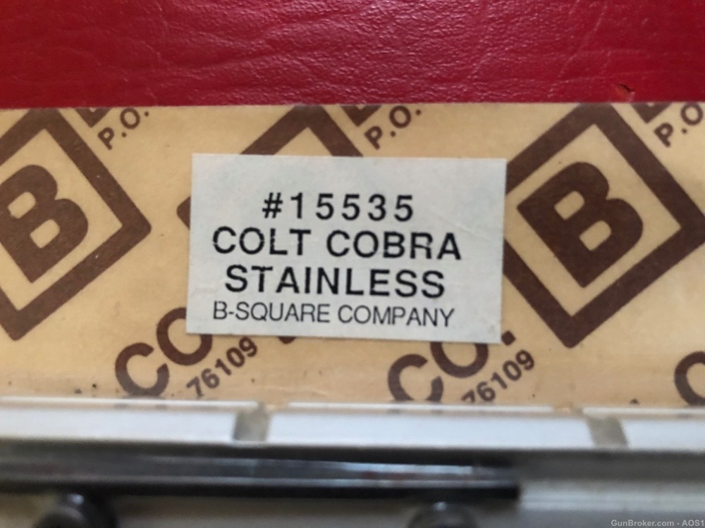 B-Square Scope Mount Colt Cobra Stainless 15535 NOS-img-1
