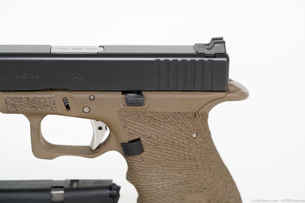 Glock 19 Gen 3 FDE Frame Zev Trigger Stippled Bar-Sto barrel 9mm-img-7