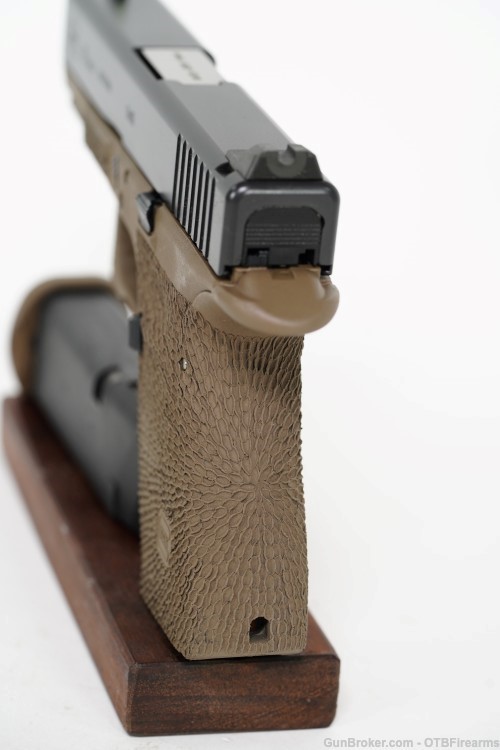 Glock 19 Gen 3 FDE Frame Zev Trigger Stippled Bar-Sto barrel 9mm-img-11