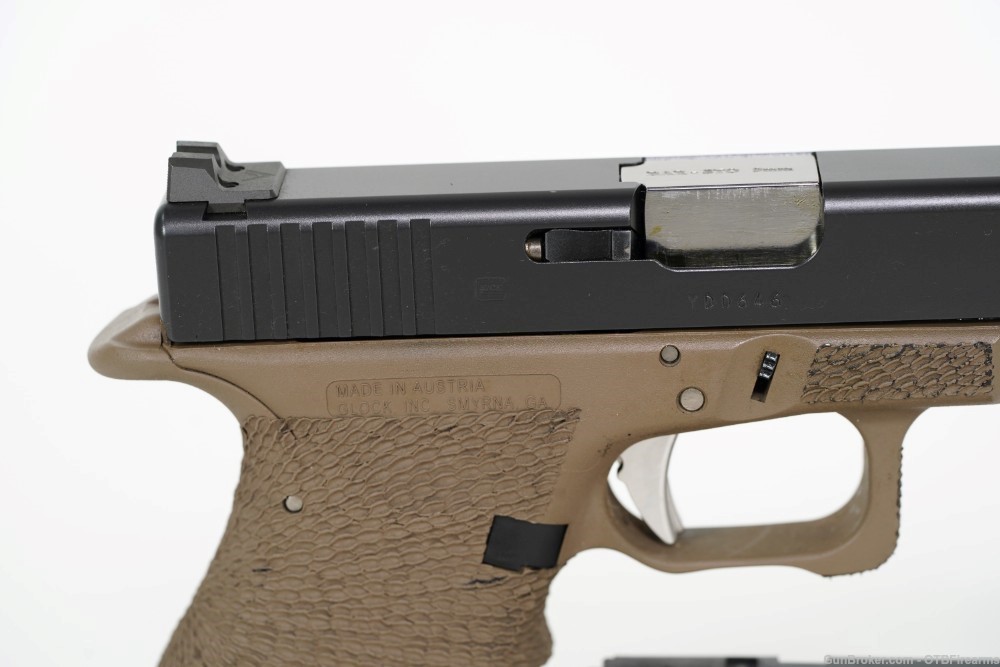 Glock 19 Gen 3 FDE Frame Zev Trigger Stippled Bar-Sto barrel 9mm-img-3