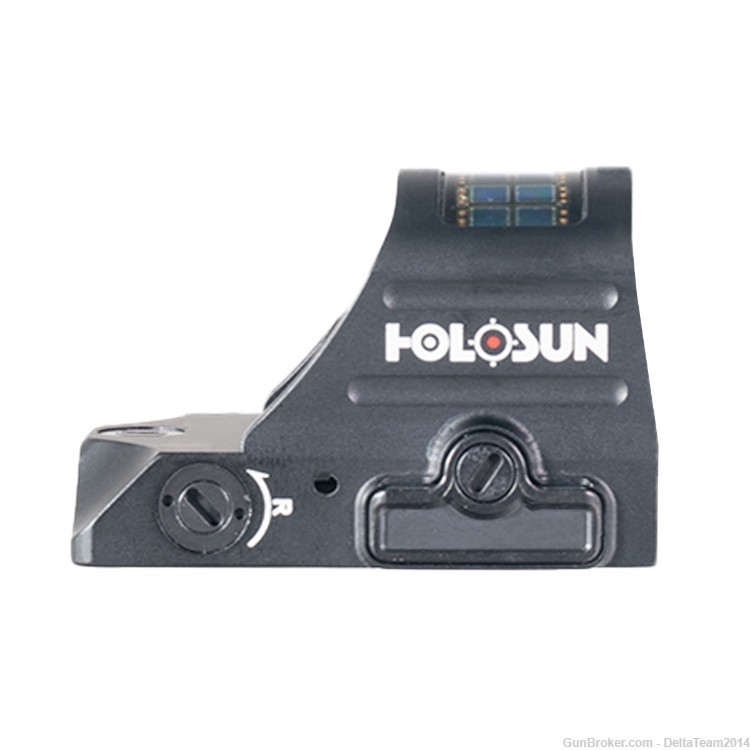 Holosun Technologies, 407C-X2, Red Dot, 2 MOA, Black, Side Battery - Solar-img-1
