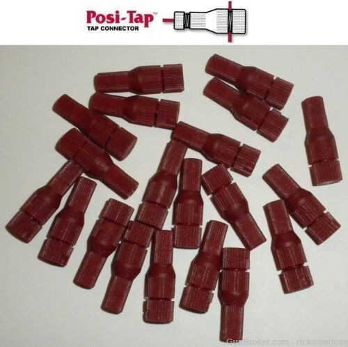 Posi-Tap 20-22 AWG MINI Wire TAP RED QUICK Reusable, 20PK,  PTA2022MINIX20-img-0