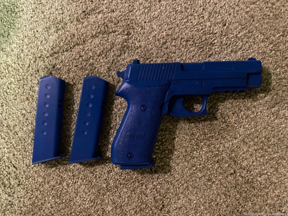 Blue Training Gun Sig P220 w/ Magazines Rings-img-0