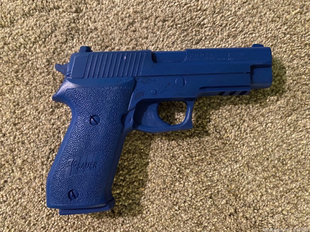 Blue Training Gun Sig P220 w/ Magazines Rings-img-1
