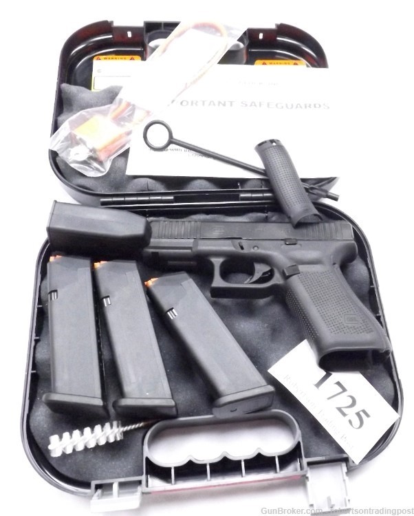 Glock 9mm model 45 Gen 5 ANIB 18 Shot 3 Mags PA4553203 Box Papers LE-img-1