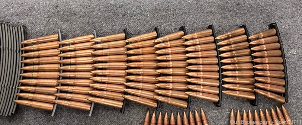 Chinese Surplus 7.62x39 ammo on SKS Strippers, Bandoliers, cleaning kit-img-3