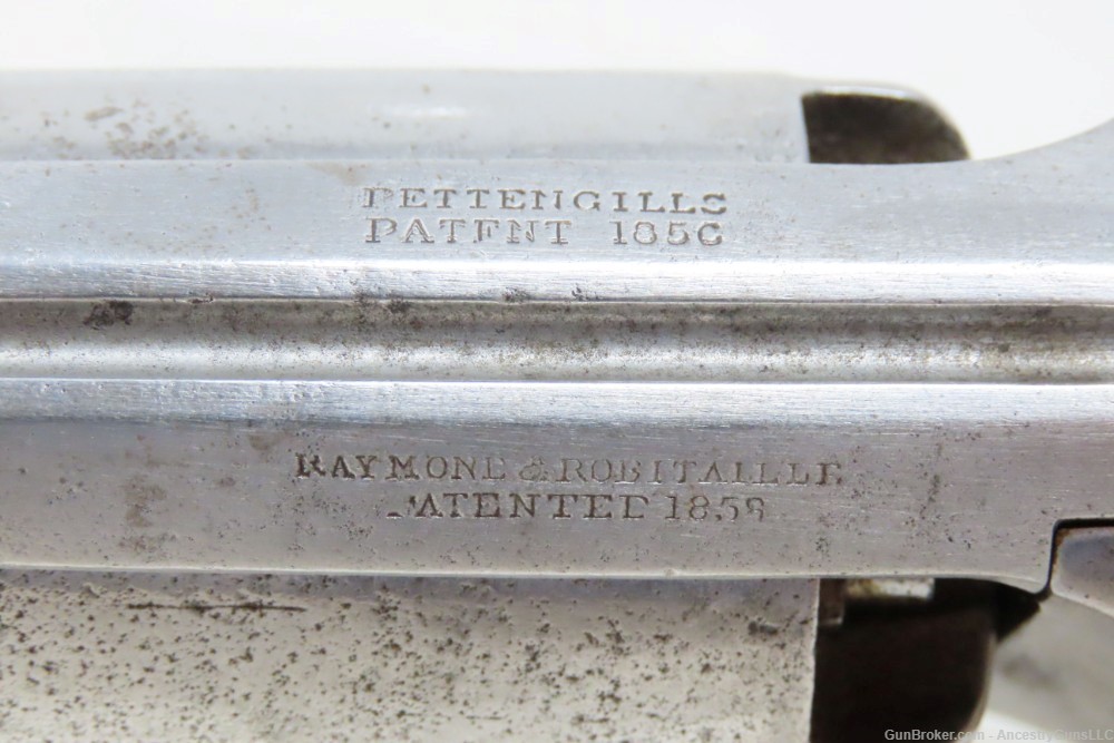 CIVIL WAR Antique U.S. RAYMOND & ROBITAILLE Pettengill .44 ARMY Revolver   -img-7