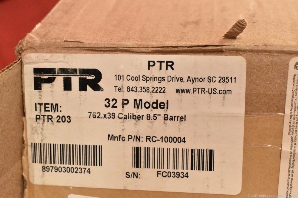 PTR 32P PDWR 7.62x39 8.5" Threaded Barrel PTR203 PTR-32P-img-9
