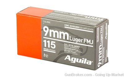 AGUILA Brass 9mm 115 grain FMJ 1000 rounds (FREE RANGE DAY TRAINING PACK!)-img-2