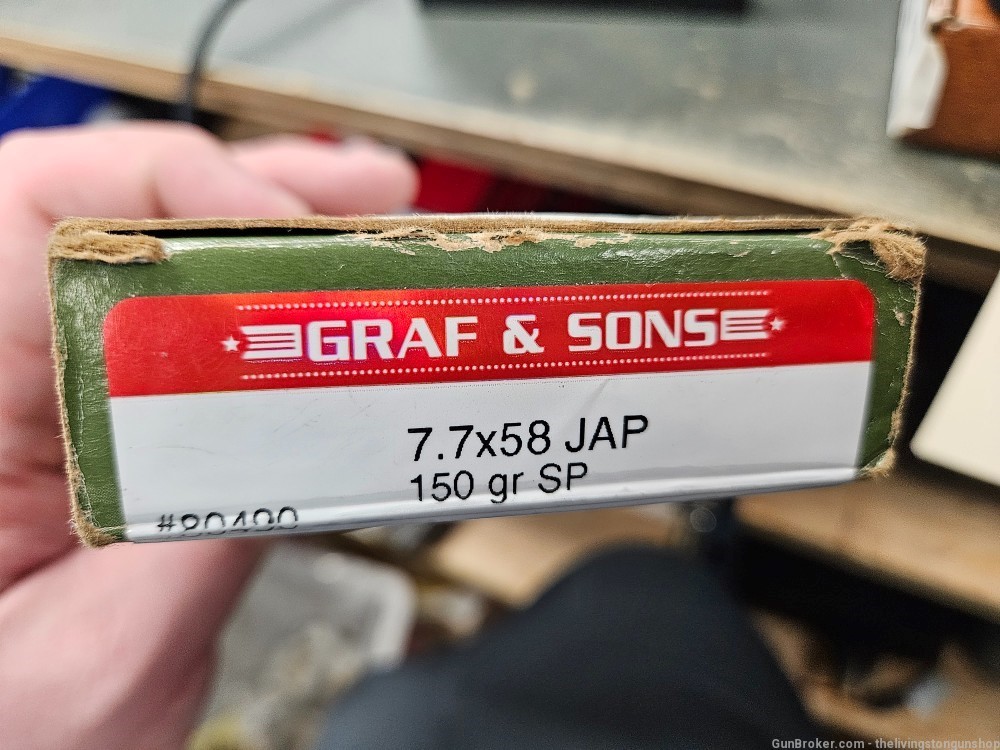 17rds - 7.7x58 JAP Graf & Sons 150gr. SP Ammo-img-4