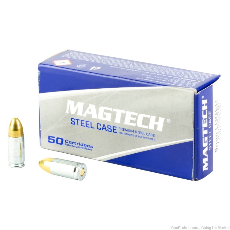 Magtech Steel 9MM 115 Gr FMJ 1000 Rnds (FREE RANGE DAY TRAINING PACK!)-img-1