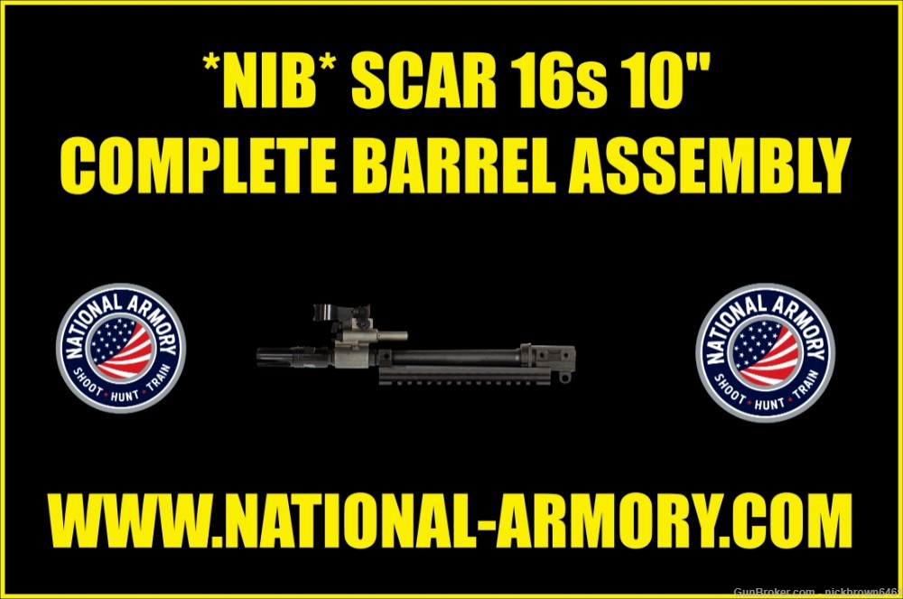 *NEW IN BOX* FNH SCAR 16s 10" COMPLETE BARREL ASSEMBLY-img-0