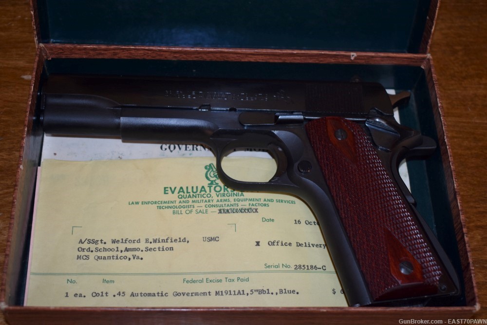 1959 Colt 1911 Government Model .45 ACP Pistol W/ Box & Bill of Sale C&R-img-35