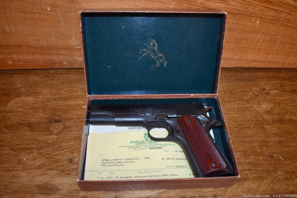 1959 Colt 1911 Government Model .45 ACP Pistol W/ Box & Bill of Sale C&R-img-34