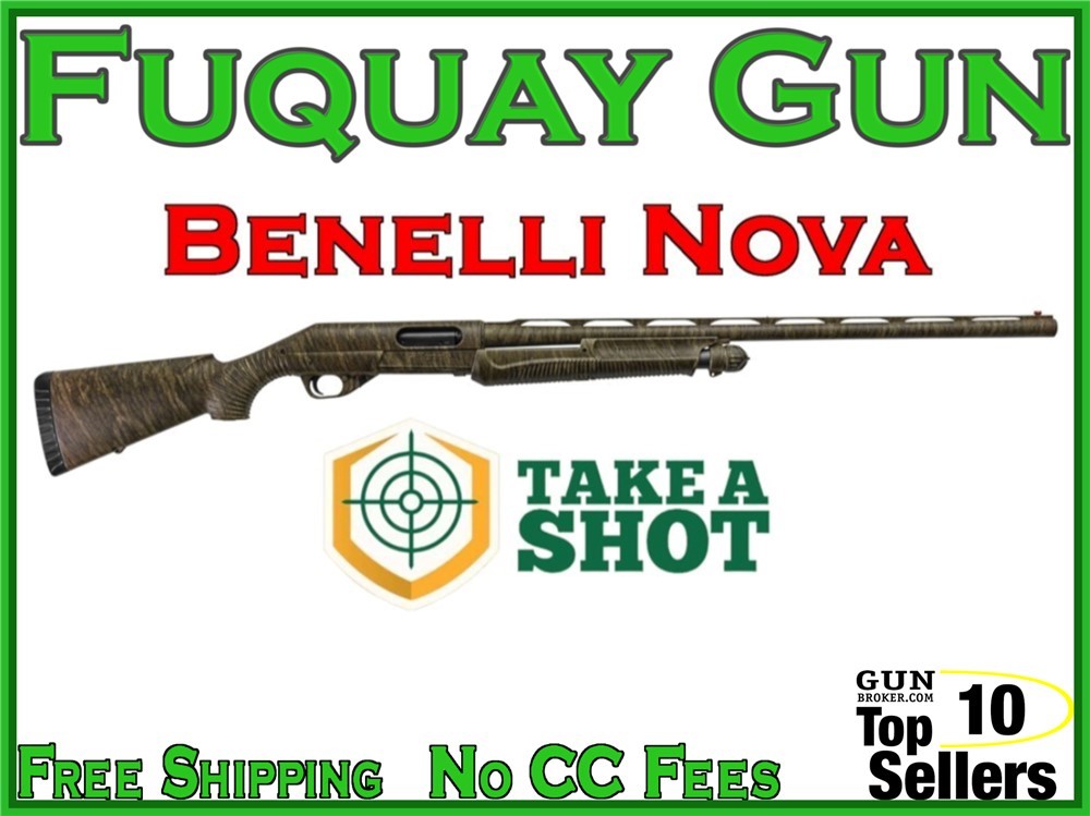 Benelli Nova 3.5" 12GA 26" 20010 Mossy Oak Bottomland Nova-img-0