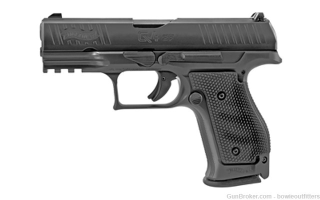 Walther Q4 Steel Frame 9mm, 4" Barrel, Fixed Sights, Black, 2x 15rd-img-0