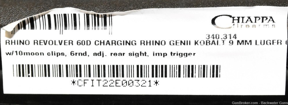 FACTORY NEW CHIAPPA CHARGING RHINO GEN II 60D REVOLVER 9MM NO RESERVE!-img-6