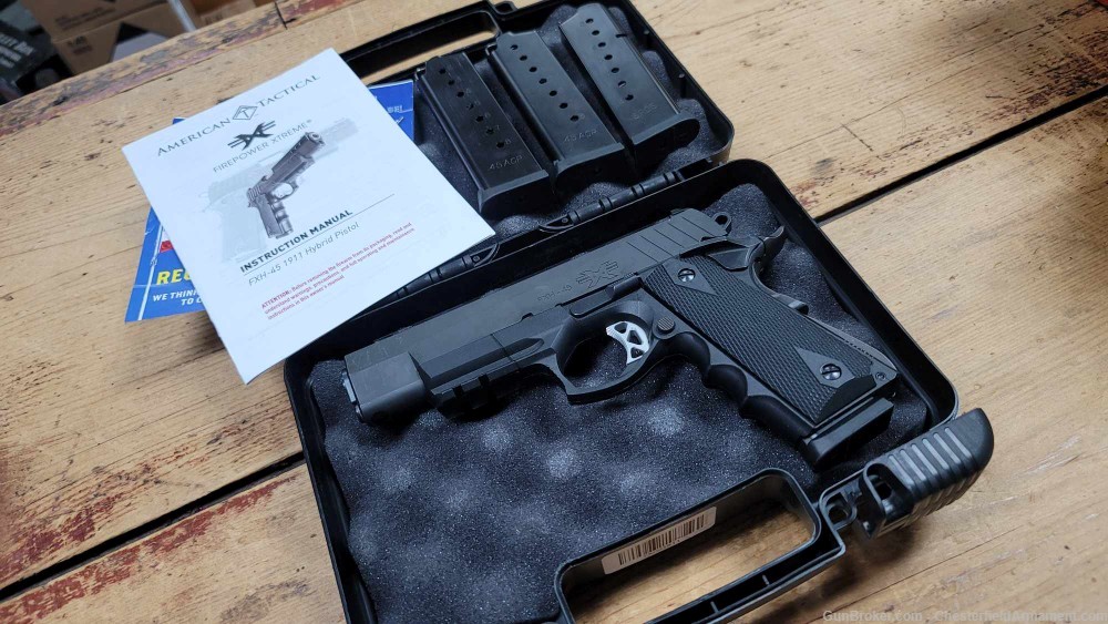 ATI 1911 FXH - 45 pistol with 4 mags and box Moxie-img-2
