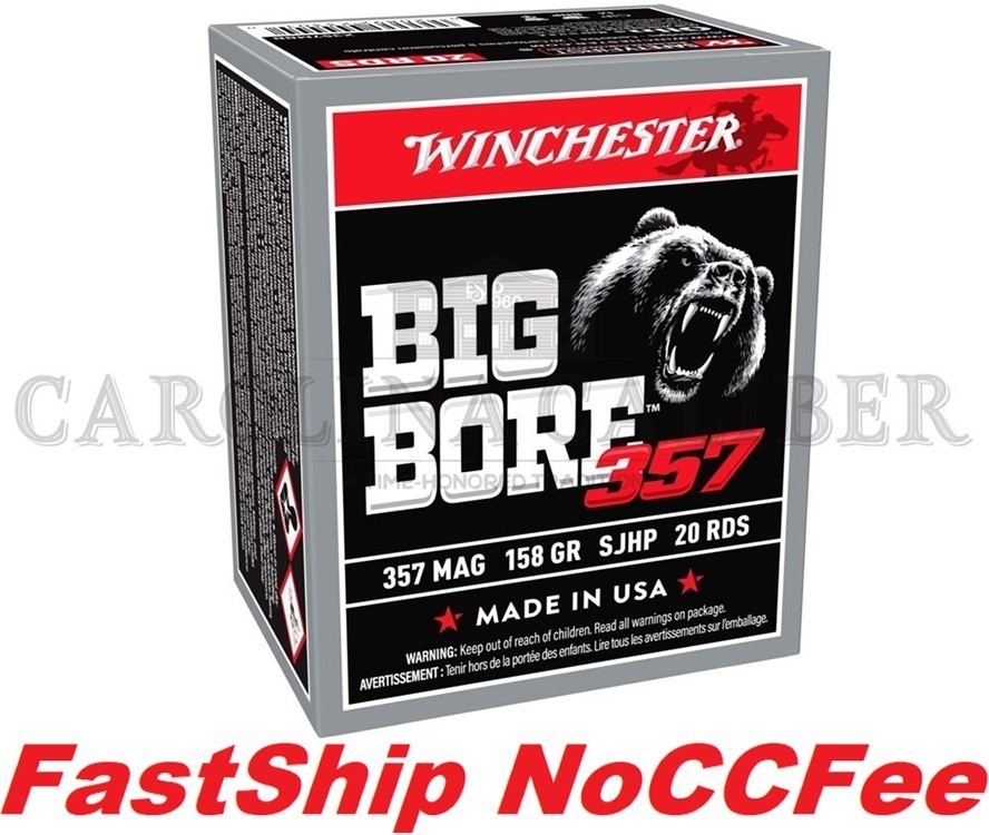 WINCHESTER BIG BORE 357MAG 158GR. SJHP X357MBB -img-0