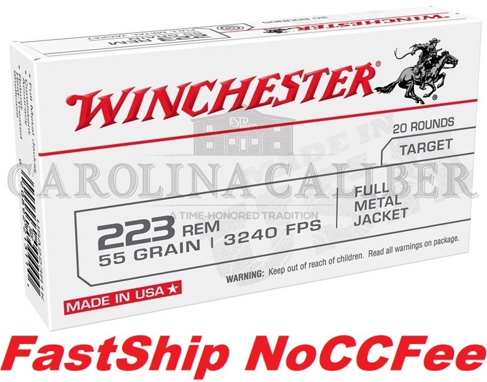 WINCHESTER 223REM 55GR BTHP W223K -img-0