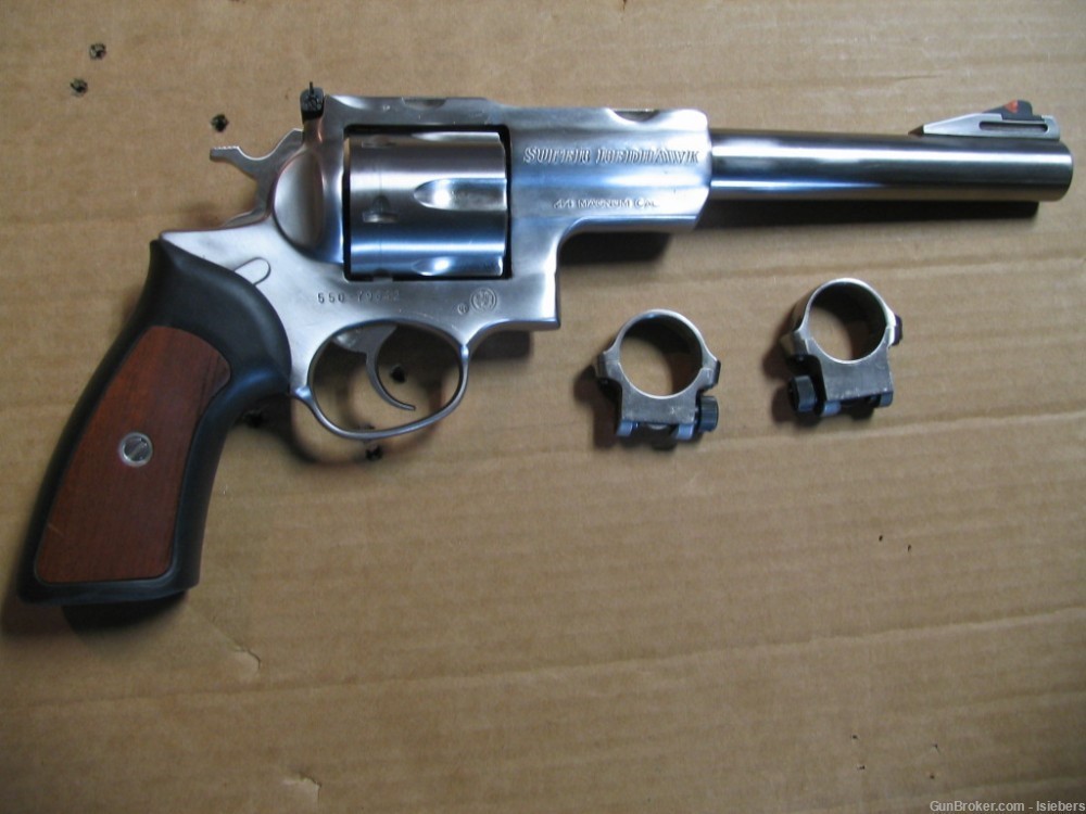 Ruger Super Redhawk 44 Mag, 7 1/2" BBL, Stainless Ex. Condition-img-0