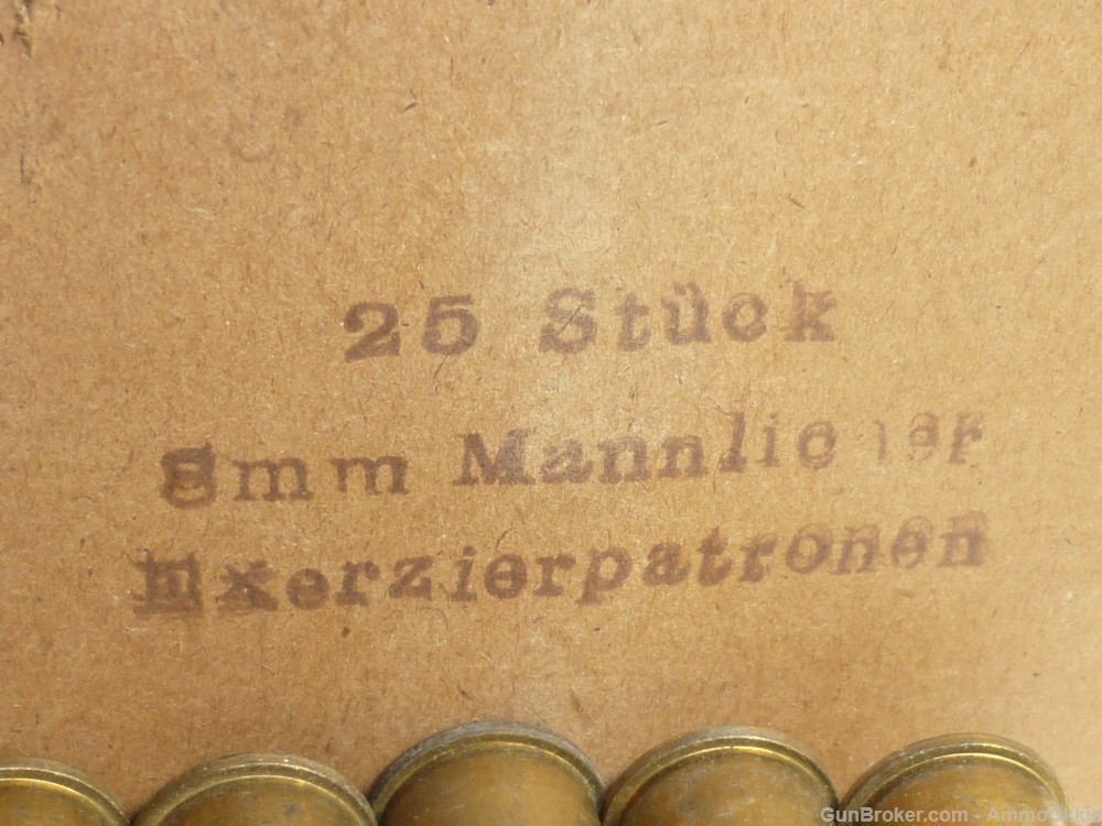 5rd EXERZIERPATRONEN Wood Bullet Blanks 8x50r Mannlicher-img-2