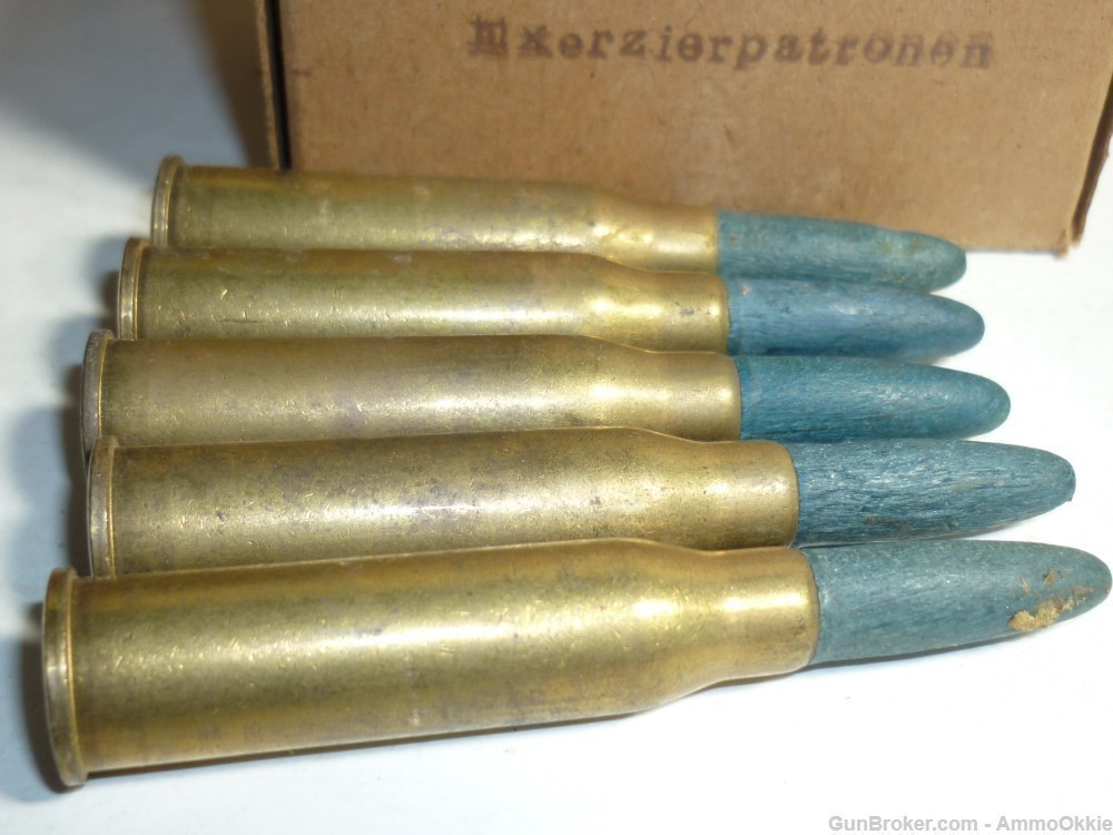 5rd EXERZIERPATRONEN Wood Bullet Blanks 8x50r Mannlicher-img-4