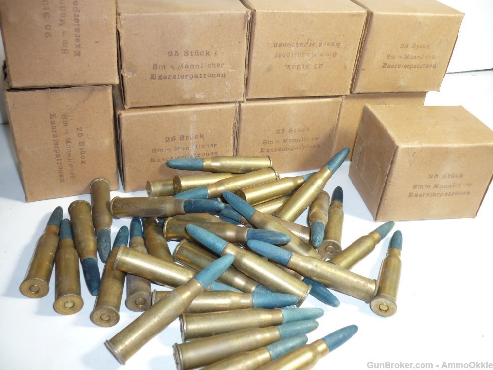 5rd EXERZIERPATRONEN Wood Bullet Blanks 8x50r Mannlicher-img-7