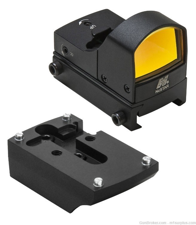 Micro Red Dot Aim Sight + Mounting Adapter For Ruger Mark II III .22 Pistol-img-0