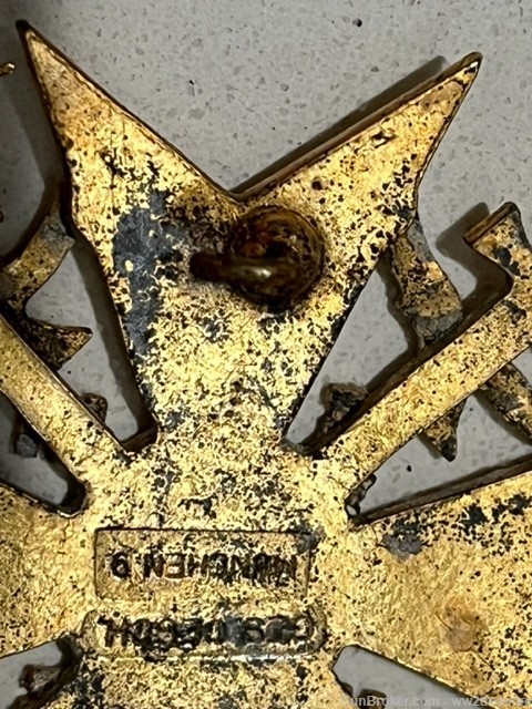 WW2 GERMAN SPANISH CROSS IN GOLD WITH  SWORDS-img-4