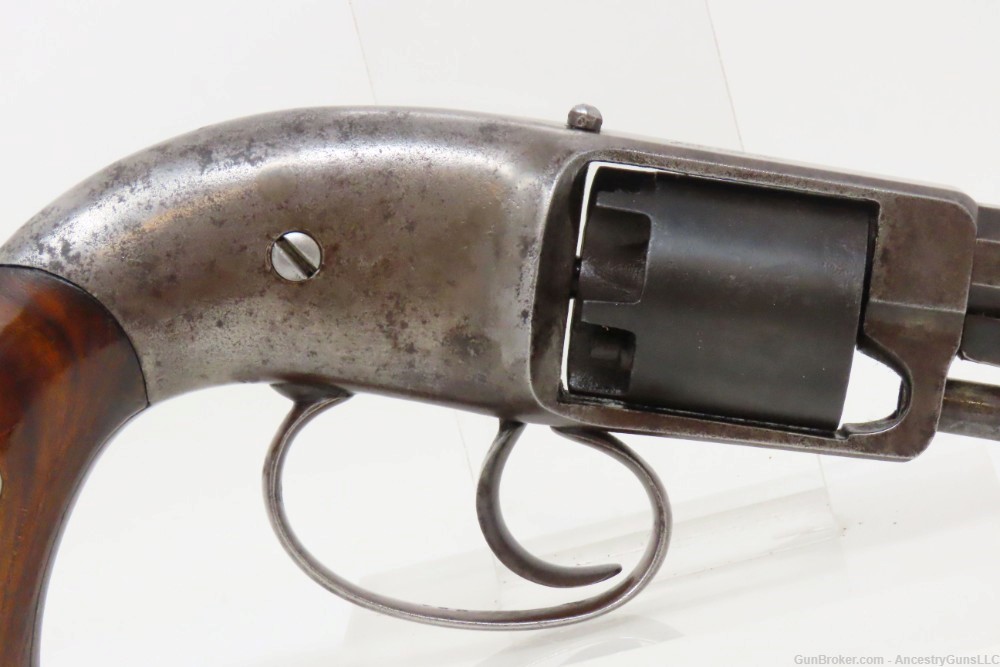 SCARCE CIVIL WAR Antique Raymond & Robitaille PETTENGILL .34 NAVY Revolver -img-17