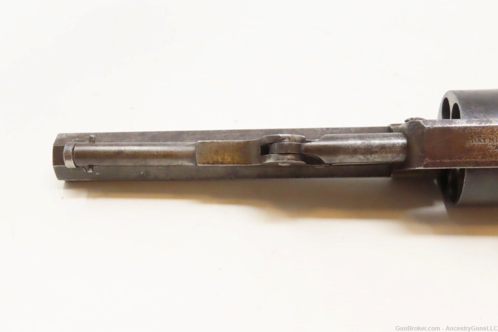 SCARCE CIVIL WAR Antique Raymond & Robitaille PETTENGILL .34 NAVY Revolver -img-13