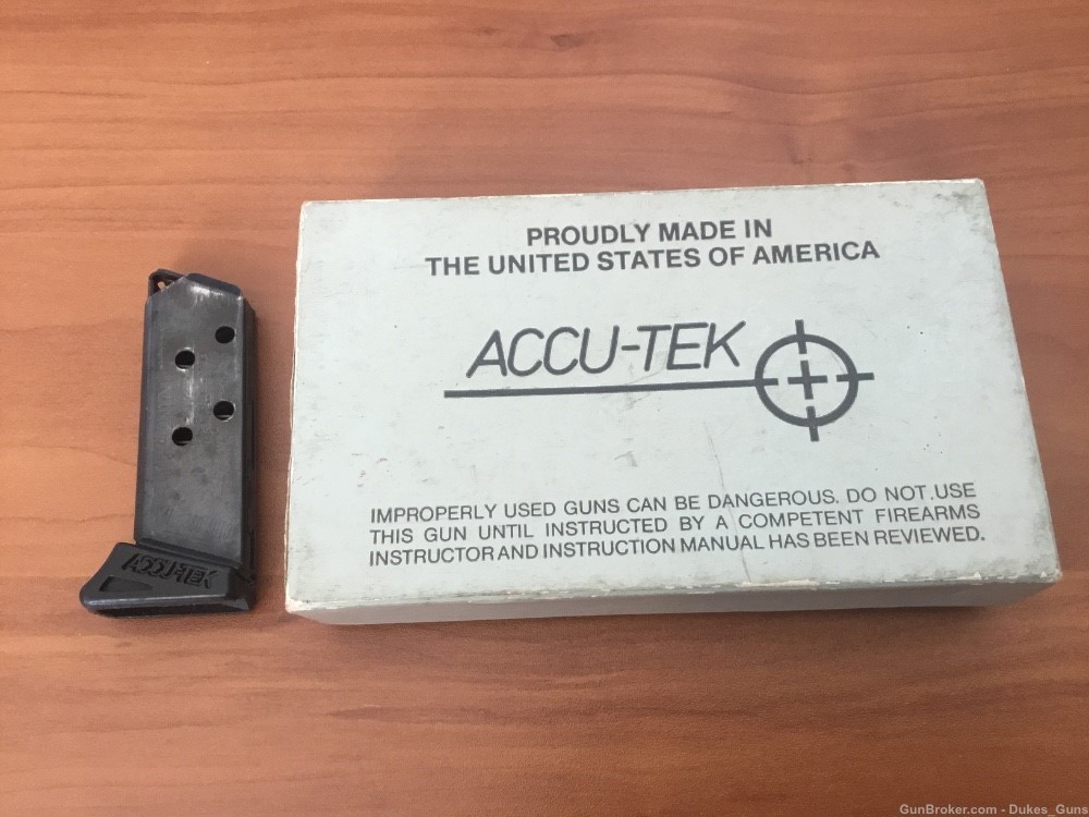 Accu-Tek AT-380, 5 rd. Magazine w/handgun box and manuals -img-0