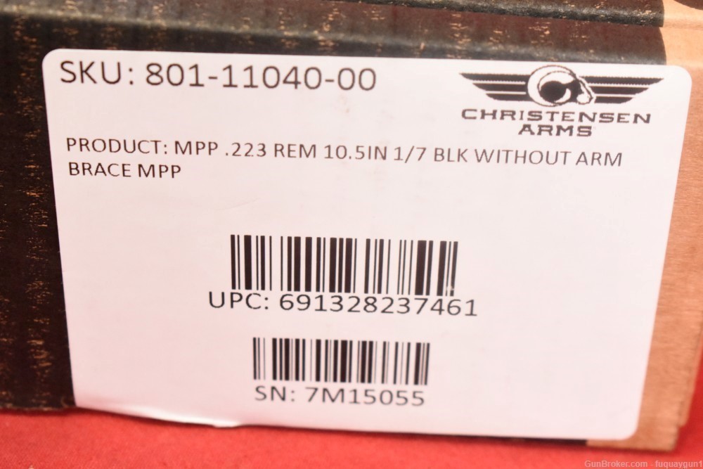 Christensen MPP 223 Rem 10.5" Threaded Barrel 801-11040-00 Christensen-MPP-img-10