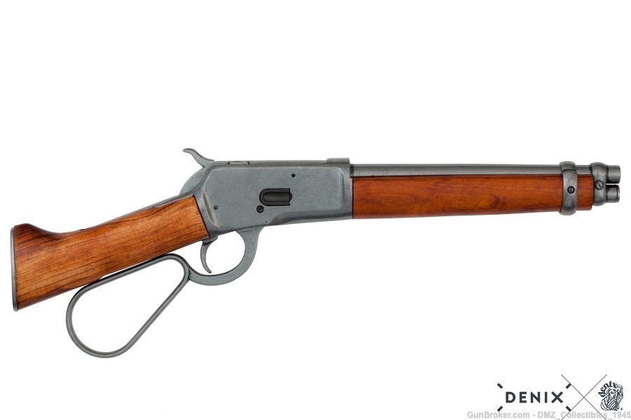 Old West Replica Mare's Leg Rifle Non Firing Gun + Holster by Denix-img-1