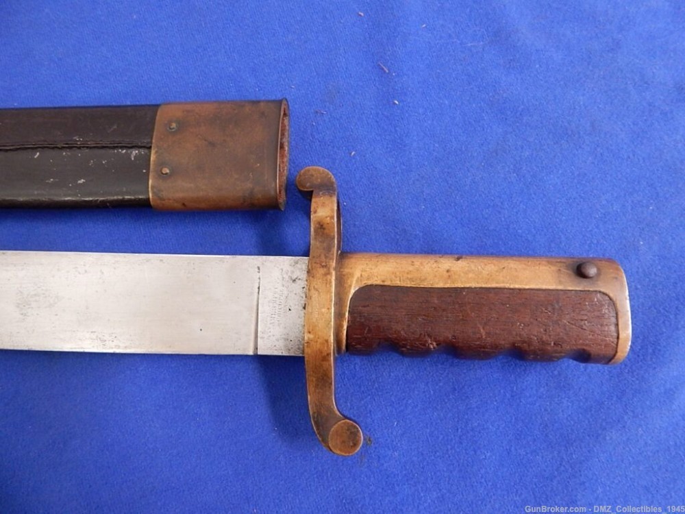 Civil War Ames 17" Navy Bowie Bayonet with Scabbard-img-6