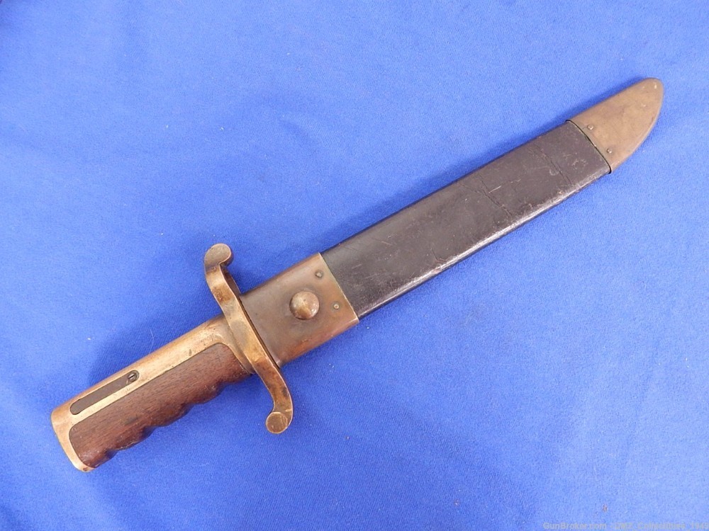 Civil War Ames 17" Navy Bowie Bayonet with Scabbard-img-0