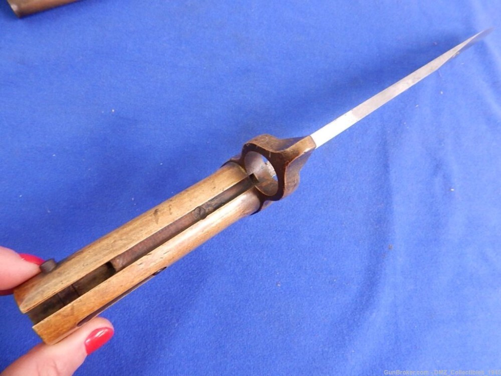 Civil War Ames 17" Navy Bowie Bayonet with Scabbard-img-4
