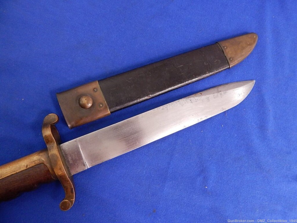 Civil War Ames 17" Navy Bowie Bayonet with Scabbard-img-2