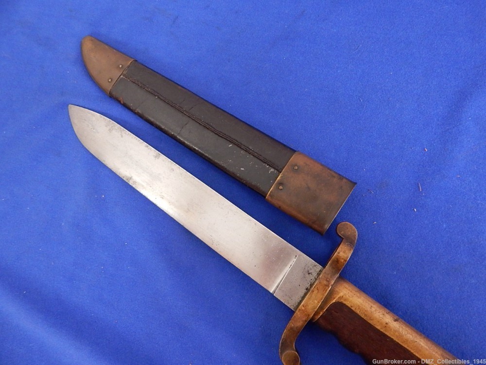 Civil War Ames 17" Navy Bowie Bayonet with Scabbard-img-8